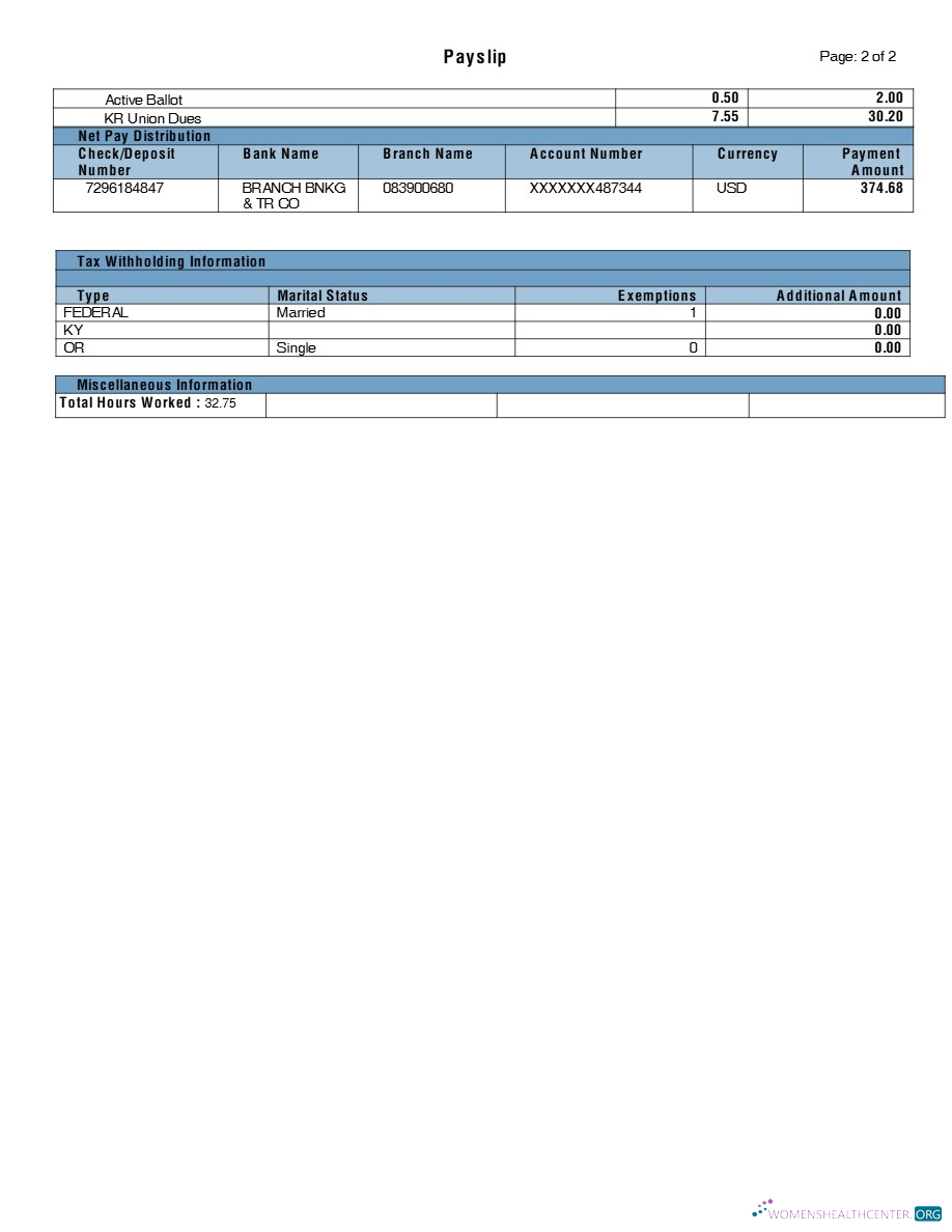 Download Kroger grocery payslip template in Word and PDF formats.pdf, 2 Photoshop template